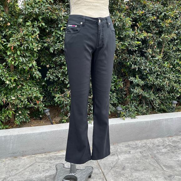 Vintage 2000 Tommy Jeans Black Pants Y2K Tommy Hilfiger - Picture 1 of 11